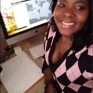 Inc International Concepts Argyle pink blk sweater